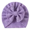 Sombrero Hiyab con Patrón de Trigo Estilo Comercio Exterior para Niños, Sombrero con Lazo para Bebé, Sombrero Indio con Patrón de Trigo para Bebé, Gorro para Recién Nacido