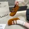 Zapatos Mary Jane estilo Birkenstock con hebilla, suela suave esmerilada, con aumento interno de altura de 5 cm, zapatos bajos de punta dividida para mujer, estilo retro