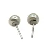 Pendientes de Perla Pequeña Tipo Frijol Simples Japoneses y Coreanos de 8 mm para Mujer Pendientes Pequeños de Perla Joyería Regalos Pequeños Baratos Fabricante Venta al por Mayor