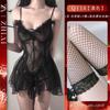Ropa interior sexy camisón de perspectiva sexy uniforme sin malla tirantes de encaje puro traje coqueto una generación de cabello