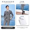 Traje de primavera y verano para estudiante universitario traje ropa formal LOGO bordado ropa de trabajo para hombres y mujeres igual ropa de negocios Gerente de hotel ropa de maestro