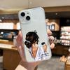 Adecuado para Iphone15 Exportación Nuevo Café Moda Pintado a Mano Niña Funda para Teléfono Móvil Funda para Teléfono Móvil para Niña
