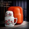 Termo pequeño de horno Ru taza de cerámica de moda nacional retro china taza acompañante taza de té de oficina taza de regalo de negocios