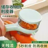 Descascador Multifuncional Armazenamento Visível Cozinha Doméstico Maçã Aspargo Pera com Compartimento de Armazenamento Embutido Descascador Raspador