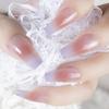 Manicure Vestível Estilo Hong Kong Pérola Folha de Ouro Clareamento Acabamento Adesivo de Unha Postiça Ns Pequeno Fragrância Manicure Removível