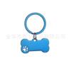 -Personalización Personalizada-Suministro Transfronterizo Acero Inoxidable Corte Estampado de Huella de Pata Hueso Marca DIY Acero de Titanio Mascota Anti-Pérdida Marca Metal