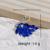 Broche de Cisne con Diamantes Completos Estilo Coreano Pin Elegante Aleación Incrustado de Diamantes Elegante Corsage Pin de Flor Joyería Broche Nicho de Alta Gama