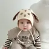 Gorros para Bebé, Gorros de Primavera y Otoño con Protección para las Orejas, Gorros Baotou Lindos y Súper Lindos para Bebés Pequeños, Gorros para la Fontanela de Recién Nacidos
