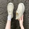 Zapatos slip-on ligeros, transpirables y versátiles, de caña baja, zapatillas casuales de suela gruesa para mujer, nuevos zapatos de lona de verano 2026