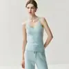 Camisola Delgada de Cuello en V para Mujer, Nuevo Estilo Coreano Verano 2026, Color Sólido, Diseño Simple, Top sin Mangas para Usar en Capas