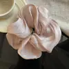 Goma para el pelo de seda nacarada estilo francés con un tacto de alta gama, goma de pelo brillante suave y elegante con alta elasticidad