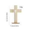 Forma de Corte Transversal de Madera DIY Pintura Señal de Escritorio Decoración de Centro de Mesa para Mesa de Comedor de Pascua