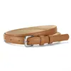 Novo Cinto Feminino Estilo Transfronteiriço com Fivela de Pino Texturizada, Cinto Fino Casual Simples de Couro PU para Ternos e Vestidos