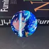 Nuevo Pin Metálico Doble Flash Reflectante de Demon Slayer Colgante para Pecho