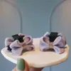 Celebridad de Internet para Niños Nueva Tela de Color Puro Pinza de Lazo de Doble Cara Pasador para el Cabello de Niñas Pasador para el Cabello de Niña Pequeña Accesorios para el Cabello de Princesa
