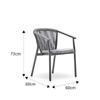 Silla de ratán para exteriores, mesa de comedor, patio, jardín, balcón, hotel, mecedora creativa de ratán, muebles sencillos para exteriores