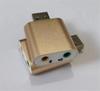 Venta al por mayor aleación de aluminio 7.1usb externa independiente tarjeta de SONIDO tarjeta de SONIDO Hua Xun cm108 fabricantes lote directo de metal