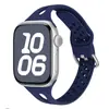 Adecuado para Correas de Apple Watch para Apple Watch Series 1-12/Ultra 1-3/Se, Correa de Reloj Fina de Silicona Gota de Agua