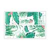 Pegatinas de pared con diseño de paraíso tropical, decoración fresca para el hogar, sala de estar, sofá, dormitorio, mesita de noche, papel tapiz MG9065