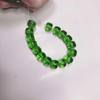 Cuentas de Vidrio Brillantes Tipo Barril Cuentas Sueltas Cilíndricas Cuentas Redondas Cuentas de Cristal para Hacer Aretes Pulseras Joyería con Cuentas Accesorios