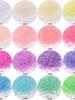 Materiales para hacer joyería artesanal DIY cuentas de arroz color crema cuentas de vidrio de color mixto nacionales 2MM accesorio de ropa borla