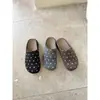Primeiro Encontro Temporada Chinelos de Feltro Fofos Femininos Outono Roupa Externa 2026 Novos Mules Slip-on de Solado Macio Meio Chinelos Birkenstock Bo