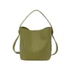 Bolsa de Palha Estilo Coreano Temperamento Moda Bolsa de Balde Tecida Elegante Tendência Design de Nicho Bolsa de Mão para Ir ao Trabalho Casual Diário Bolsa de Ombro