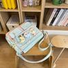 Bolsa Transversal Color-Blocking Estilo Japonês para Mulheres 2026 Novo Modelo Estilo College Bolsa Tote Versátil para Alunos do Ensino Fundamental Bolsa de Ombro Tendência