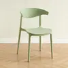 Sillas Impermeables y Fáciles de Limpiar con Respaldo de Cuerno, Apilables, Adecuadas para Hogar, Renta, Restaurante, Uso de Invitados y como Silla de Comedor de Plástico Espesor de Repuesto