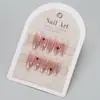 Unhas de Primavera e Verão Senso Avançado Livro Vermelho Pequeno Explosões Adesivo de Unha Amor Strass Spice Girl Usar Adesivo de Unha Postiça