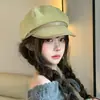 Nueva gorra de visera para mujer estilo newsboy para primavera y otoño, versátil y estiliza el rostro, elegante y con estilo, gorra de pintor