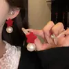 Pendientes Colgantes de Plata Aguja Diamante Serie Navideña 2025 Moda Nuevos Elegantes Pendientes Nicho Versátiles Personalizados