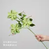 Flores artificiais em tons de verde, de haste única, para decoração de local de casamento, decoração de salão de casamento de luxo, arranjos florais de plástico