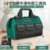 Juego de bolsa de herramientas multifuncional, bolsa grande de almacenamiento de tela Oxford de lona engrosada, bolsa de herramientas portátil para electricista y carpintero