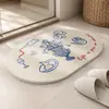 Tapetes de piso de terra de diatomáceas rígidos feitos sob medida para banheiros, tapetes absorventes, tapetes antiderrapantes para uso doméstico, tapetes de piso de terra de diatomáceas naturais