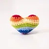 Accesorios de Ganchillo Hechos a Mano Terminados, Colgantes, Joyería, Decoraciones para Ropa, Accesorios de Tela para Zapatos y Calcetines, Formas de Corazón Decorativas