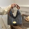 Bolso de Hombro Cuadros Literarios Retro para Mujer 2025 Nueva Moda Patrón Estilo Étnico Bolso de Hombro Versátil para Ropa de Trabajo