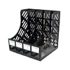 Cesta de Almacenamiento de Archivos de Escritorio de Oficina Caja de Almacenamiento de Archivos de Cuatro Compartimentos Columna de Archivos de Cuatro Compartimentos de Gran Capacidad de Escritorio