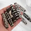 Preto e Branco Tibetano Dzi de Alto Óleo Quatro Nove Olhos Ágata Dzi Multi-Totem DIY Brincadeira Cultural Cordão de Mão Acessórios para Colar Atacado