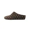 Sandalias sin cordones de suela gruesa y punta cerrada para mujer, nueva colección otoño/invierno 2026, con diseño peludo, estilo retro y mezcla de lana, similares a las sandalias Birkenstock