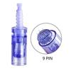 Consumíveis Elétricos de Microcristal com Baioneta Azul 9, 12, 36, 42 Agulhas, Cabeça de Reposição para Instrumento de Pontilhamento Nano A6 Agulhas de Tatuagem