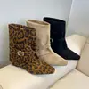 Botas femininas de salto alto da moda, novas botas da moda outono 2026 em camurça para aumentar a altura, botinhas de salto plataforma bico quadrado