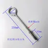 Parafuso de Expansão Estendido Gancho de Ferro Galvanizado Anel de Suspensão Fixo com Gancho Gancho de Roupa Gancho de Lanterna Extra Longo Parafuso M10M12