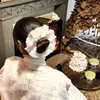 Encaje|Ala de Cigarra Diseño Original Primavera 2025 Nuevo Estilo Ins Atmósfera Coleta Blanca Accesorios para el Cabello