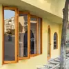 Puertas y Ventanas Plegables de Madera Maciza de Olmo Viejo, Marcos de Ventana Plegables Izquierdos y Derechos, Ventanas Corredizas Modernas Estilo Ins, Hechas a Medida para Casas de Huéspedes