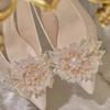 Primavera 2025 Nuevos Tacones Altos de Punta para Mujer Tacón de Aguja Zapatos de Novia Moda Zapatos de Una Capa para Mujer Grande Cong