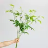 Novos Galhos de Plantas Verdes Artificiais Estilo Chinês, Galhos de Bambu, Folhas de Bambu Falsas, Decoração de Hotel Zen e Pousada, Paisagismo, Arte de Flores Bonsai