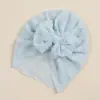 Sombrero de Malla Elástica Simple para Bebé Europeo y Americano Nuevo Sombrero Indio Primavera y Verano Sombrero Fetal Lazo Accesorios para el Cabello Infantiles Transfronterizos