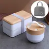 Lonchera Horno de Microondas Especial para Oficinistas Hogar Refrigerador Lonchera Vajilla Cuchara Tazón para Sopa Juego de Lonchera para Estudiantes
