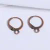 Ganchos Redondos de Cobre Estilo Francés Accesorios para Joyería DIY Ganchos para Pendientes Accesorios para Orejas Cierres para Orejas Materiales Semi-Terminados